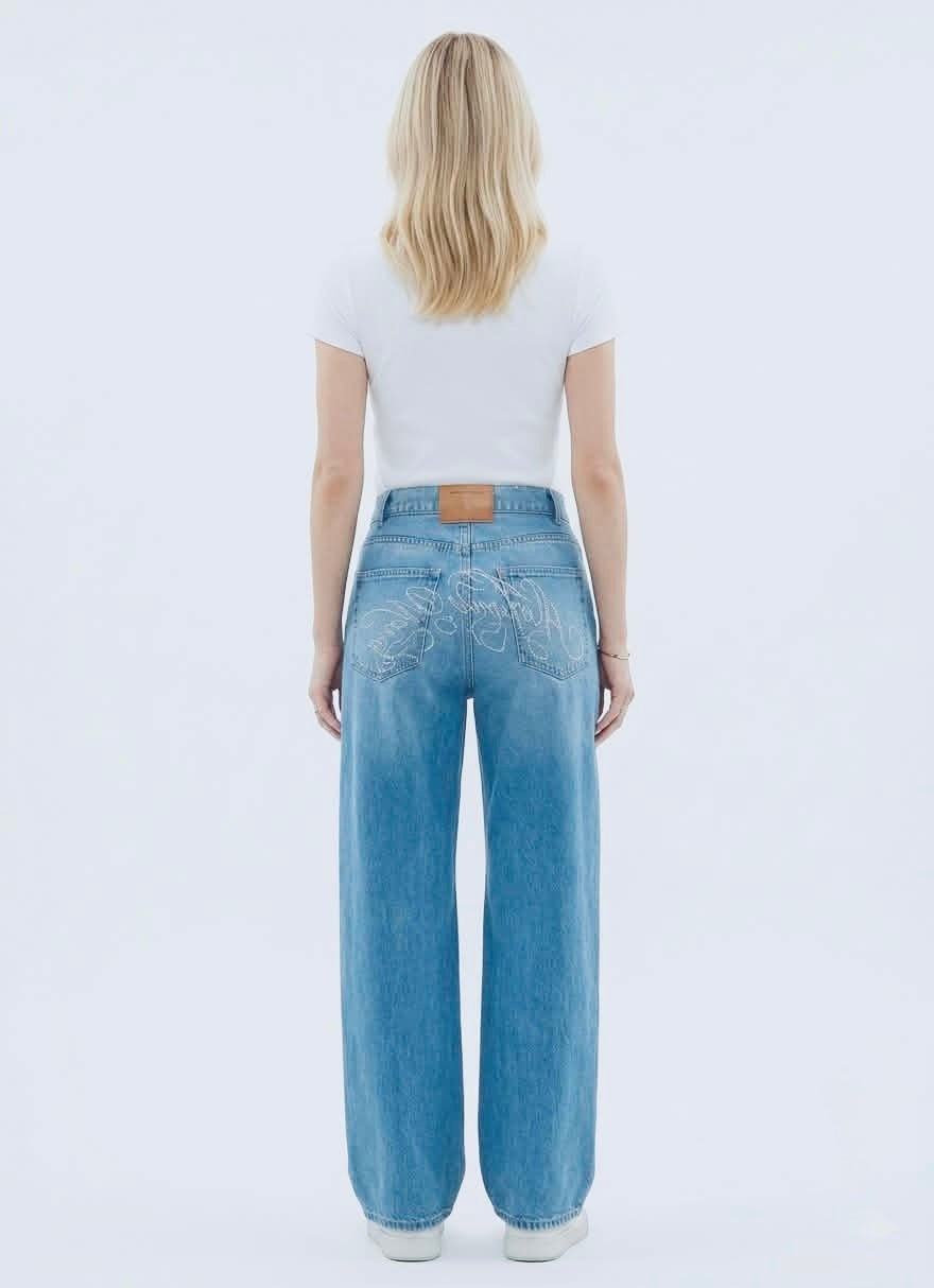 High-Waisted Wide-Leg Lounge Pants