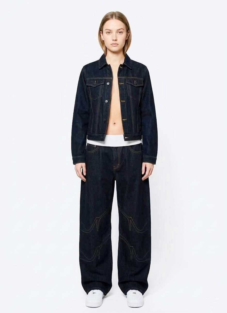 Option 2: Vintage Wash Ripped Denim Jeans