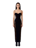 Halter Neck Backless Fluid Maxi Dress