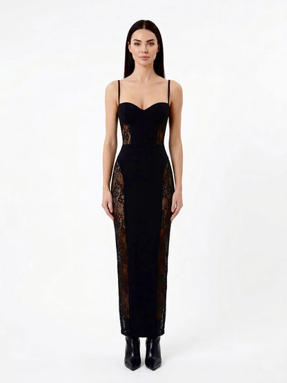 Halter Neck Backless Fluid Maxi Dress