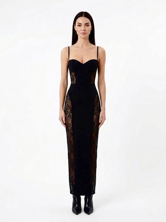 Halter Neck Backless Fluid Maxi Dress