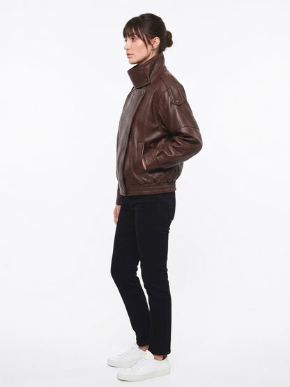 Oversized Black Faux Leather Jacket