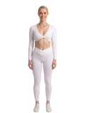 Option 2 (Shorter): Twist Crop Top & Leggings Set