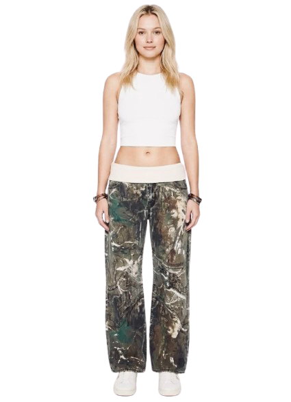 Option 2: Vintage Wash Ripped Denim Jeans