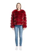 Cropped Denim Jacket with Frayed Hem