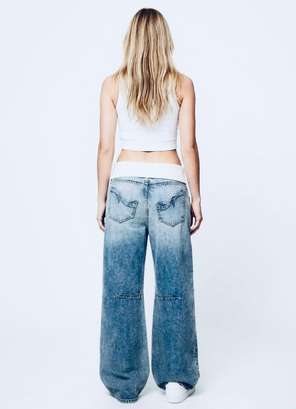 Option 2: Vintage Wash Ripped Denim Jeans