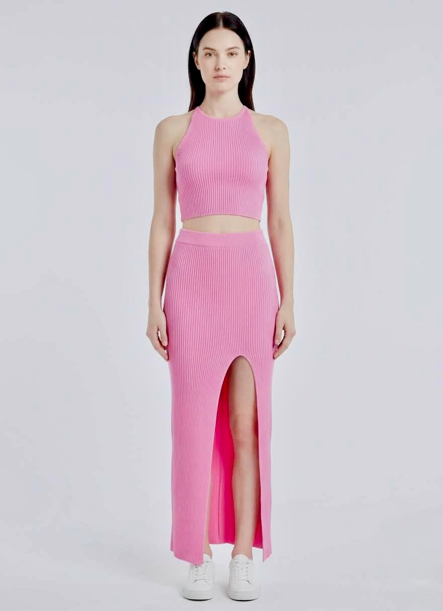 Strappy Cut-Out Halter Maxi Set